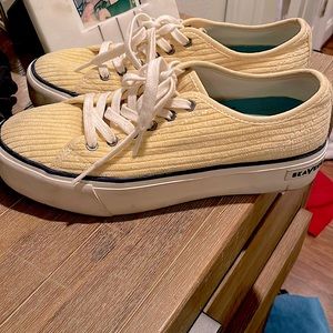 SeaVees size 8 yellow platform sneakers